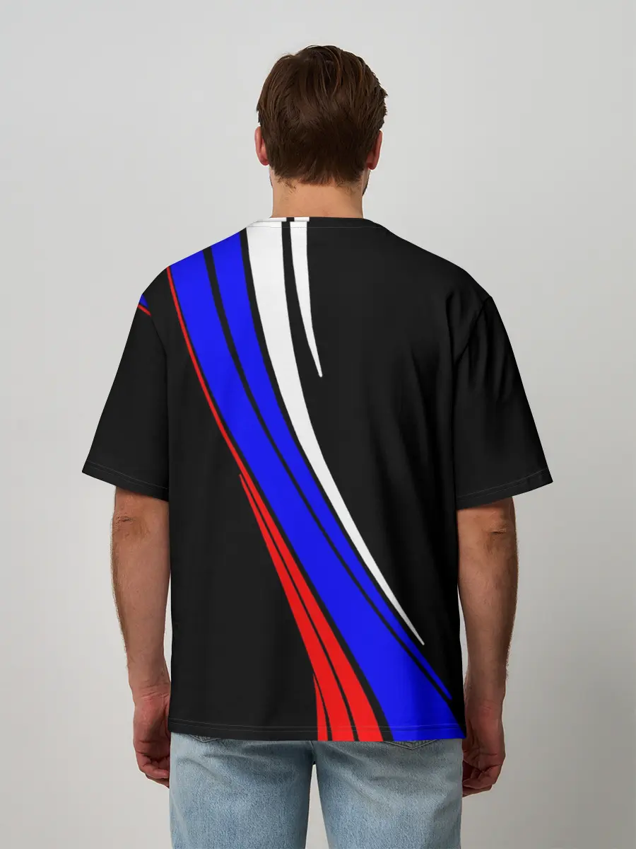 Мужская футболка оверсайз / Russia | Россия