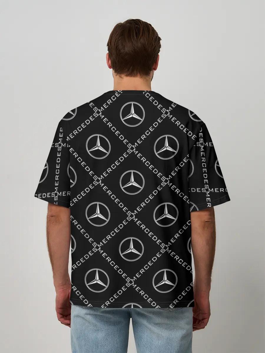 Мужская футболка оверсайз / MERCEDES