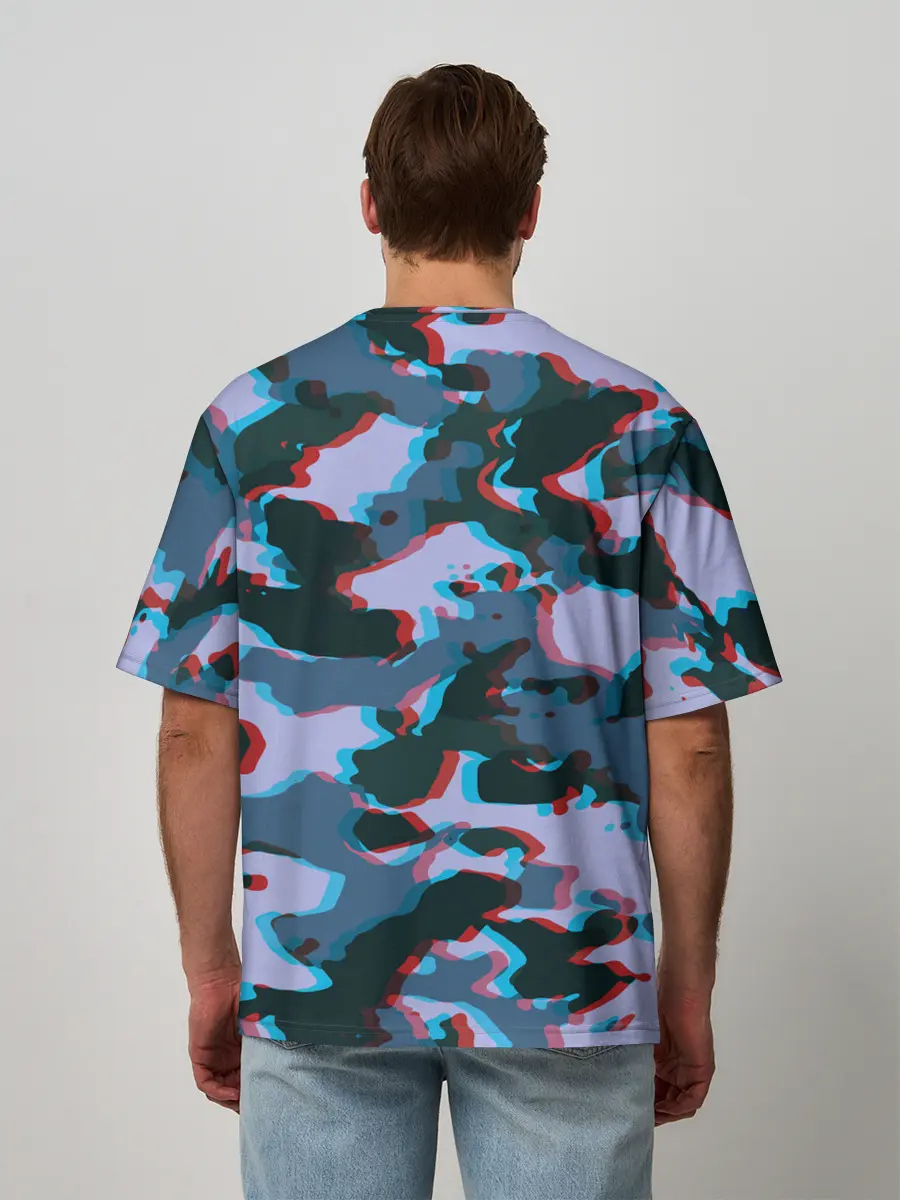 Мужская футболка оверсайз / Камуфляж