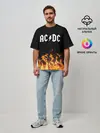 Мужская футболка оверсайз / AC DC