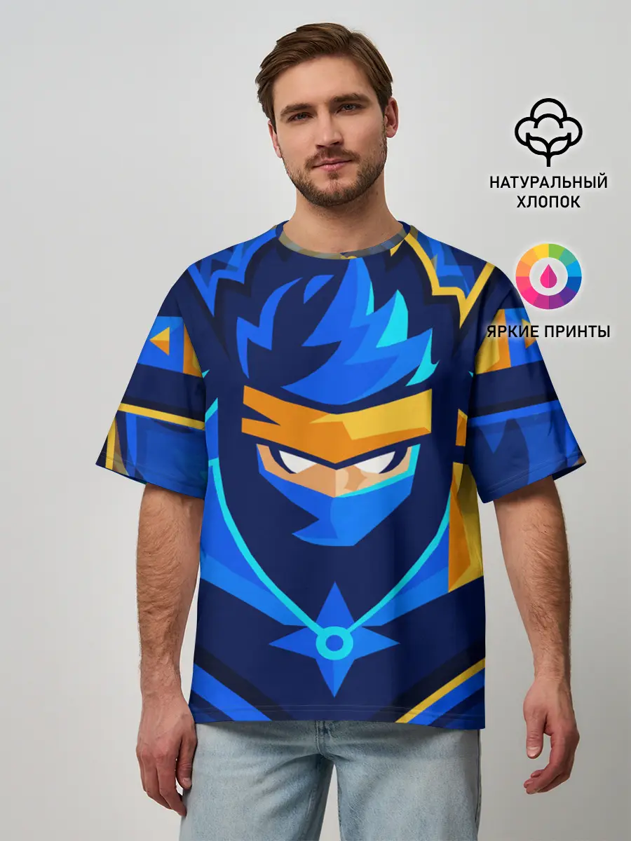 Мужская футболка оверсайз / FORTNITE NINJA