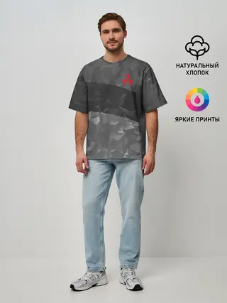 Мужская футболка оверсайз / MITSUBISHI SPORT