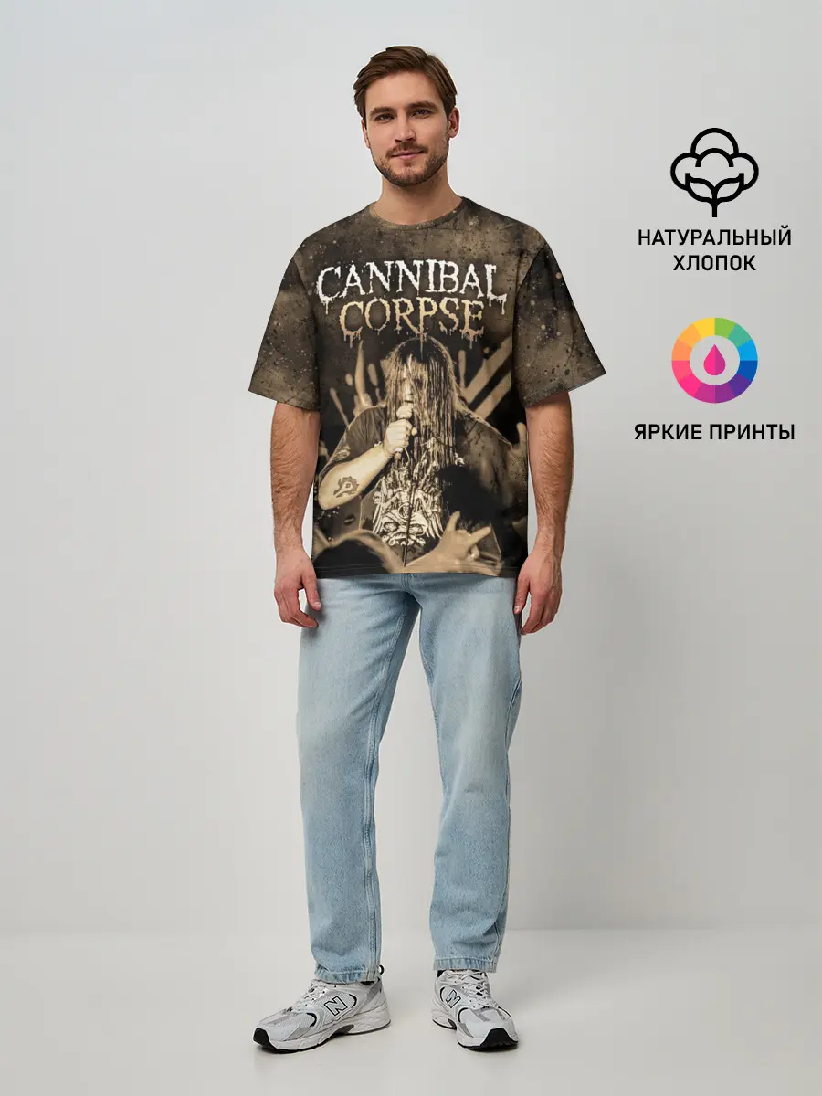 Мужская футболка оверсайз / Cannibal Corpse