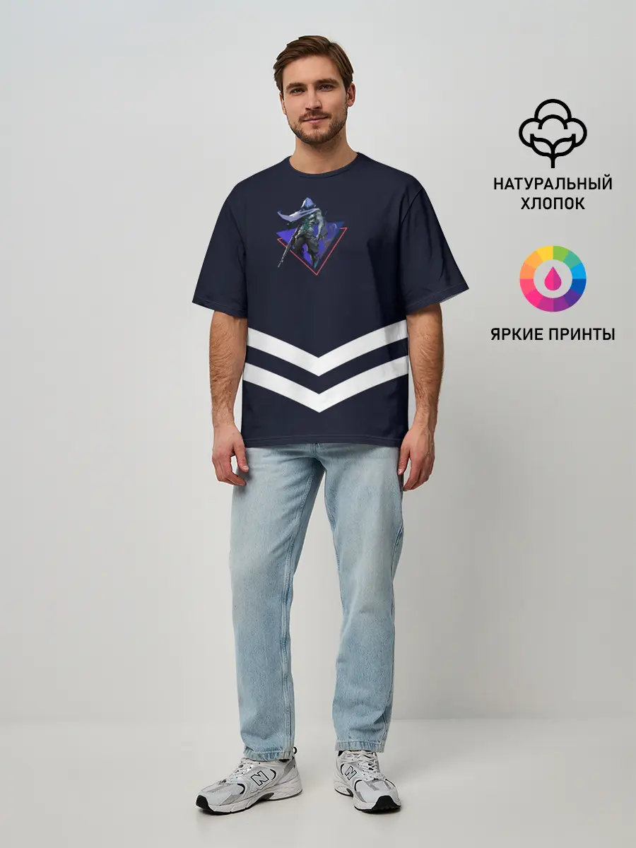 Мужская футболка оверсайз / Valorant