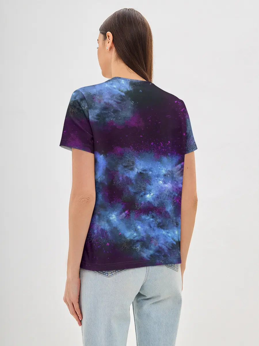 Женская базовая футболка / CS GO Blue smoke