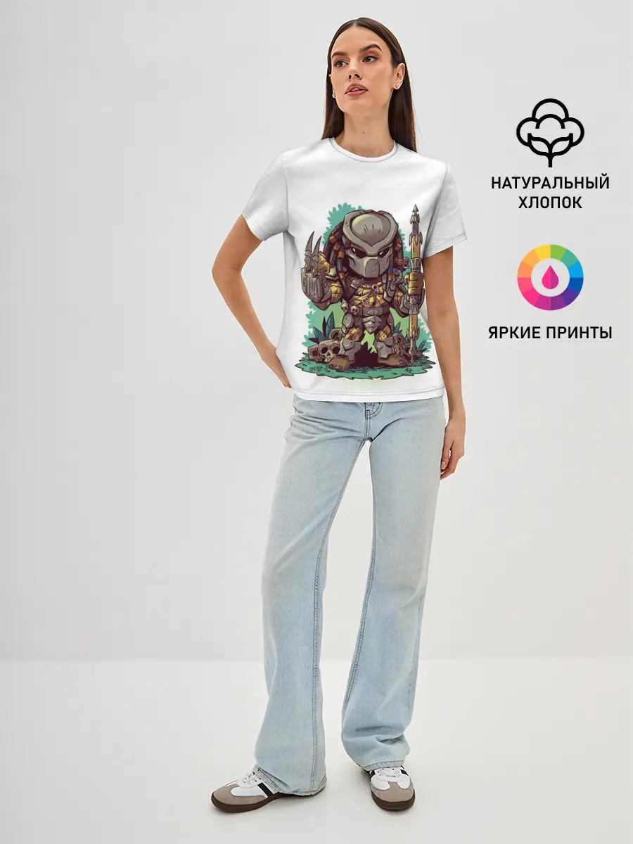 Женская базовая футболка / ХИЩНИК | PREDATOR