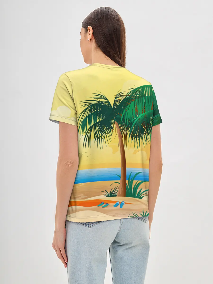 Женская базовая футболка / Пляж