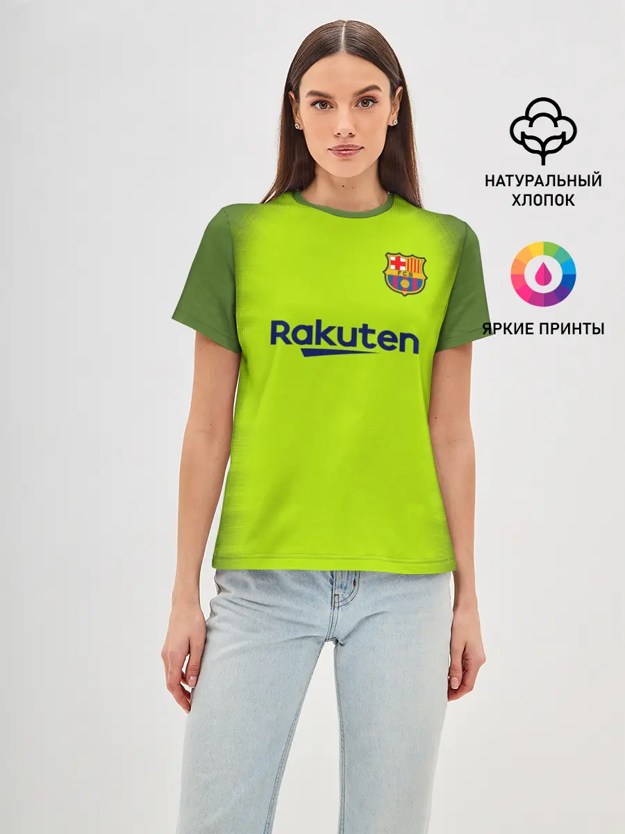 Женская базовая футболка / Барселона Форма Гостевая 18/19
