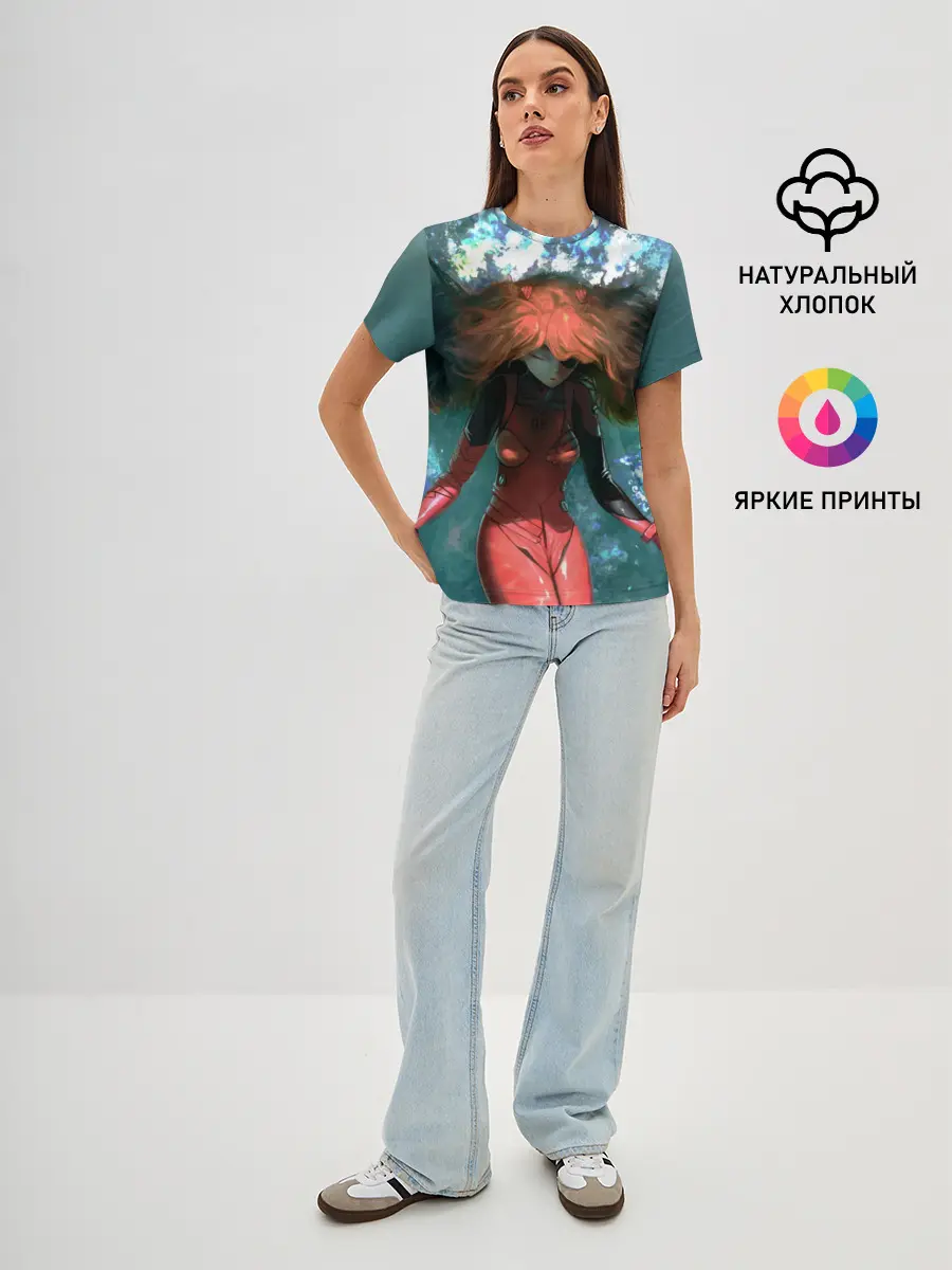 Женская базовая футболка / Rei Ayanami