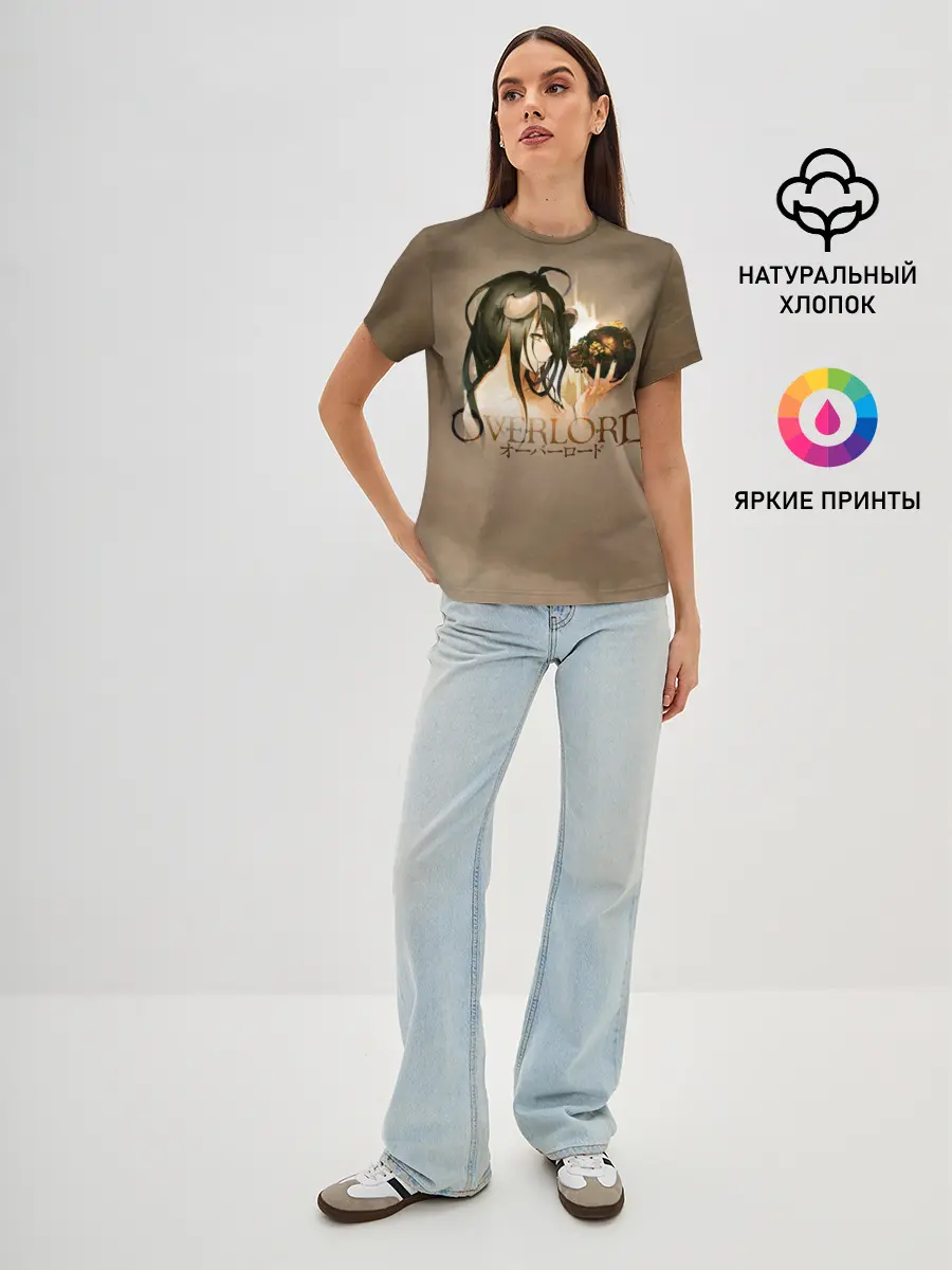 Женская базовая футболка / Overlord Albedo