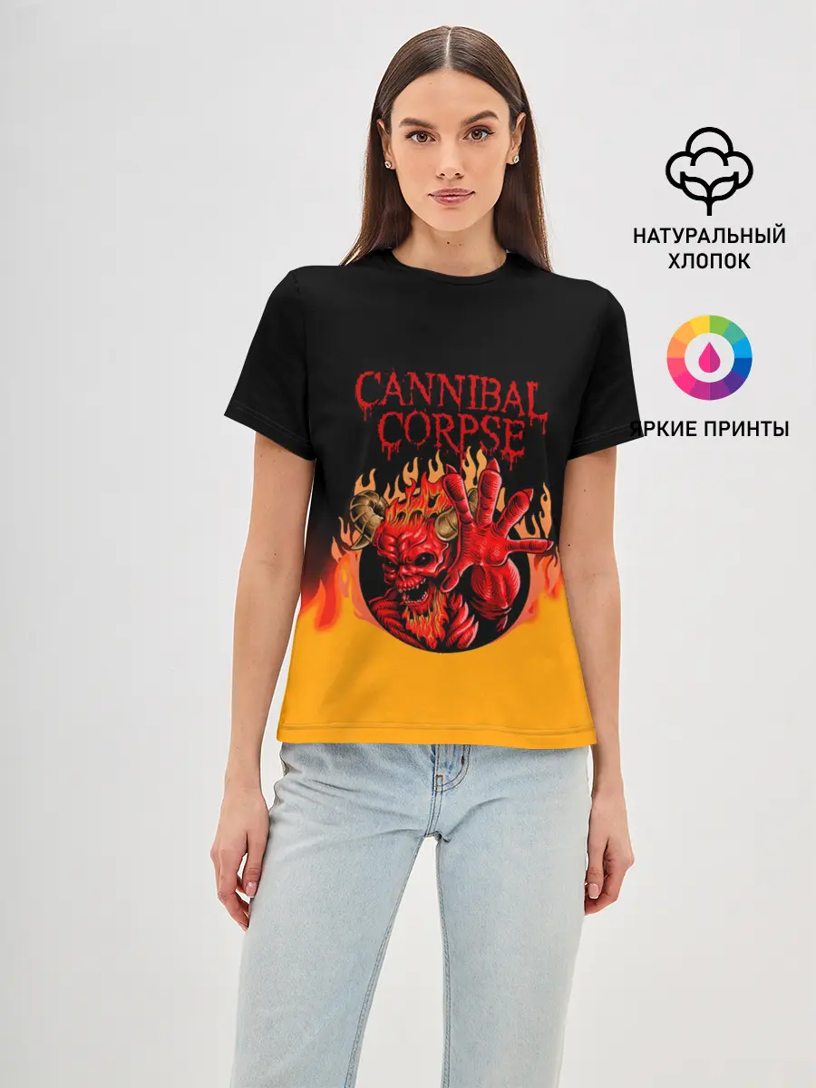 Женская базовая футболка / Cannibal Corpse | Труп Каннибала