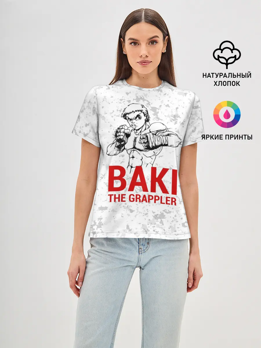 Женская базовая футболка / Baki the Grappler
