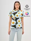 Женская базовая футболка / Ромашки