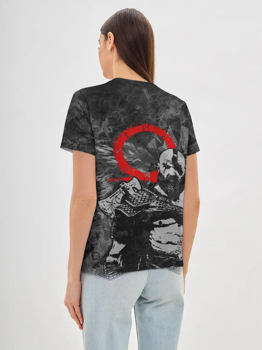 Женская базовая футболка / GOD OF WAR : KRATOS