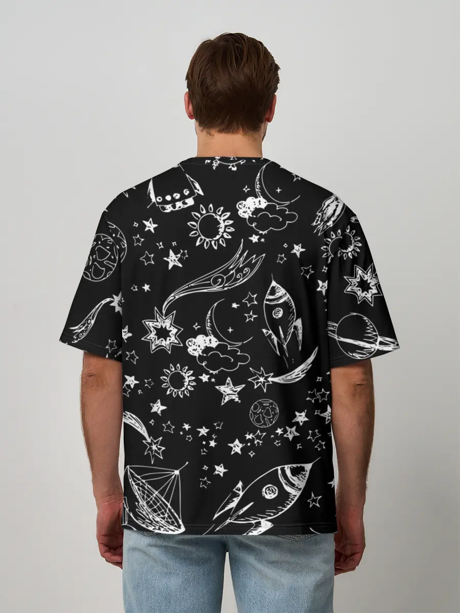 Мужская футболка оверсайз / Юля | Просто Космос