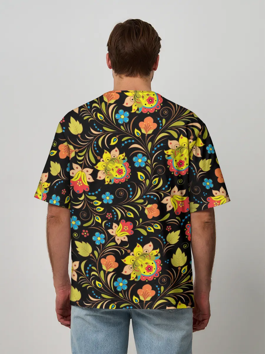 Мужская футболка оверсайз / Русская красавица