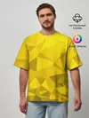 Мужская футболка оверсайз / YELLOW ABSTRACT