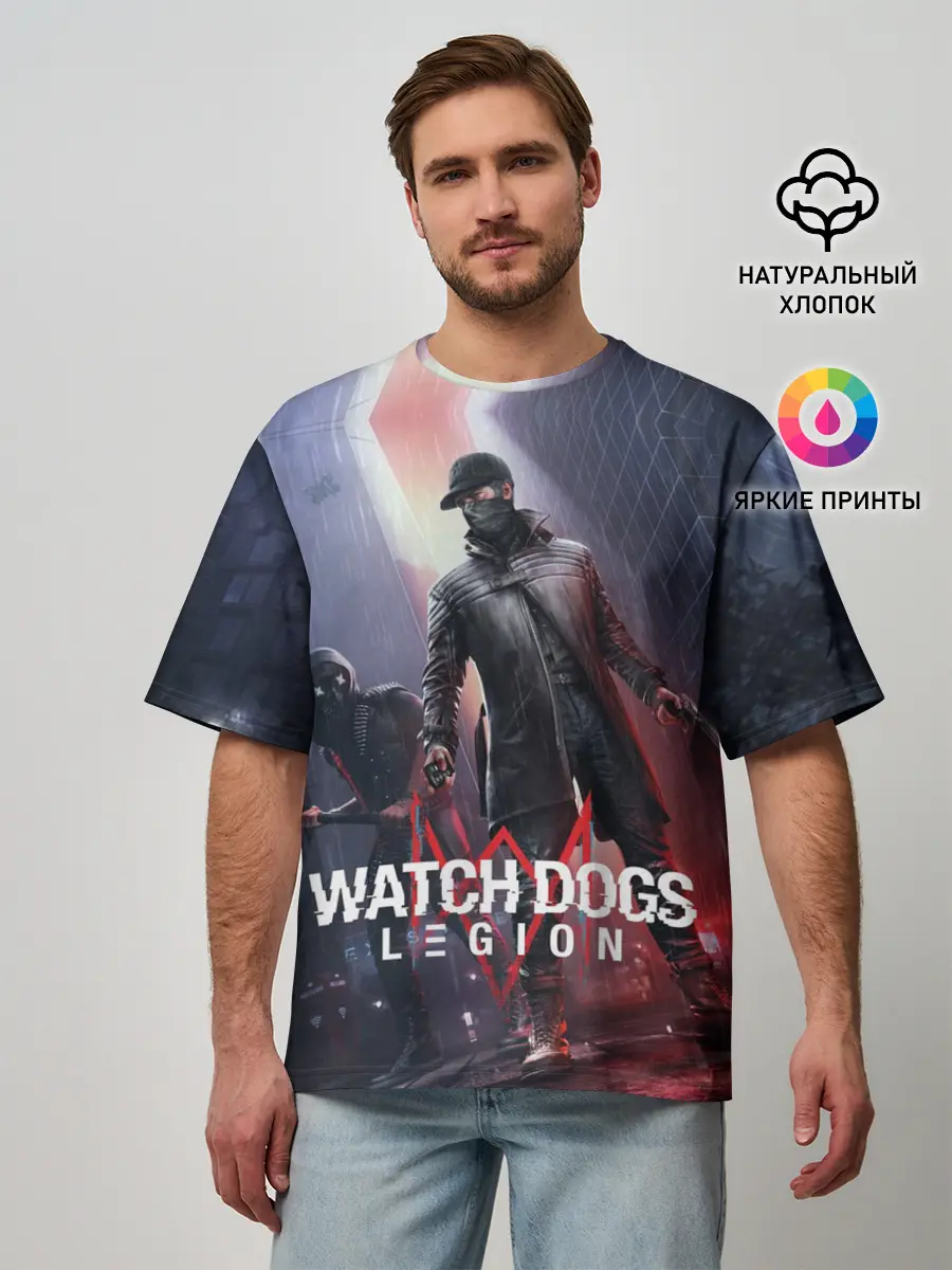 Мужская футболка оверсайз / Эйден Пирс и Ренч Легион