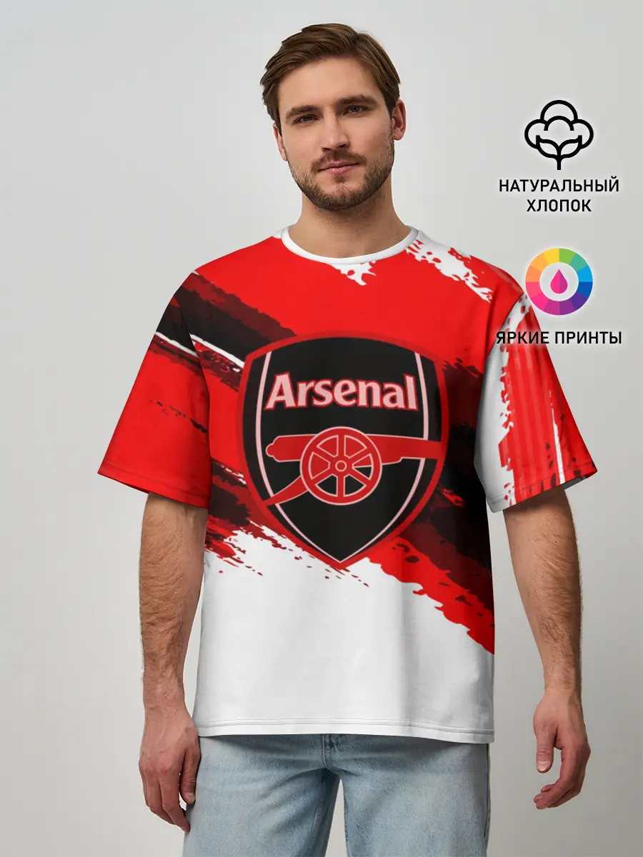 Мужская футболка оверсайз / ARSENAL SPORT STYLE