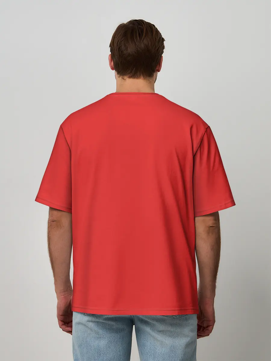 Мужская футболка оверсайз / Вельш Корги Пемброк