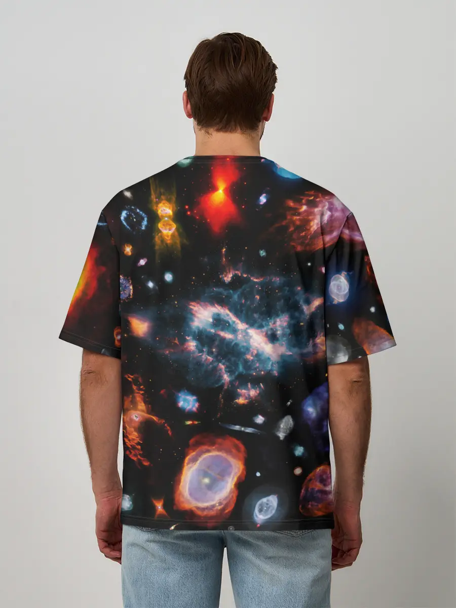 Мужская футболка оверсайз / КОСМОС
