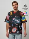 Мужская футболка оверсайз / КОСМОС