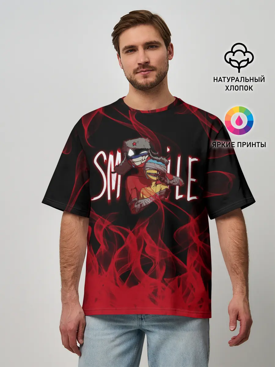 Мужская футболка оверсайз / COUNTRYHUMANS.