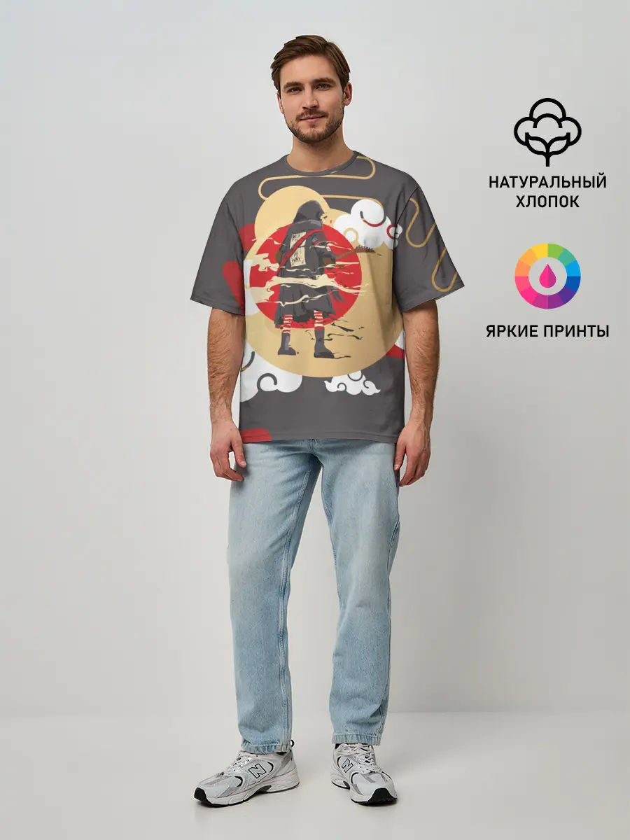 Мужская футболка оверсайз / Ниндзя. Япония