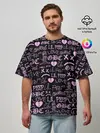 Мужская футболка оверсайз / LIL PEEP LOGOBOMBING
