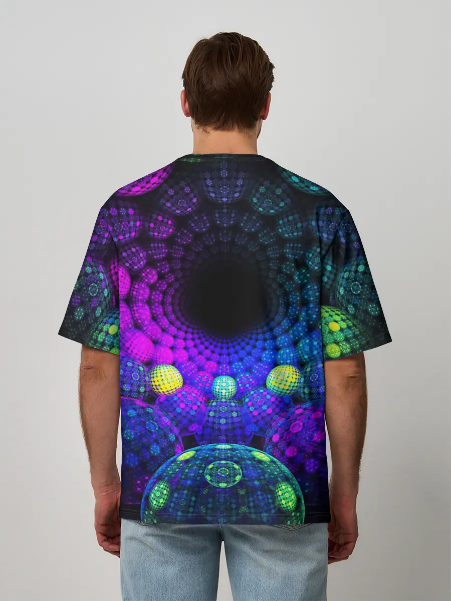 Мужская футболка оверсайз / PSY NEON