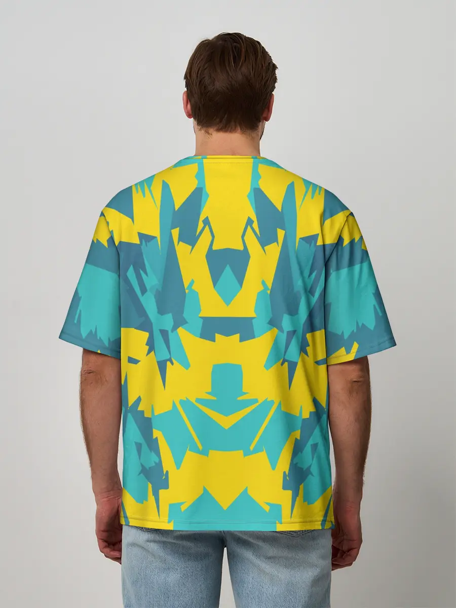 Мужская футболка оверсайз / ИГРОВОЙ РАСКРАС