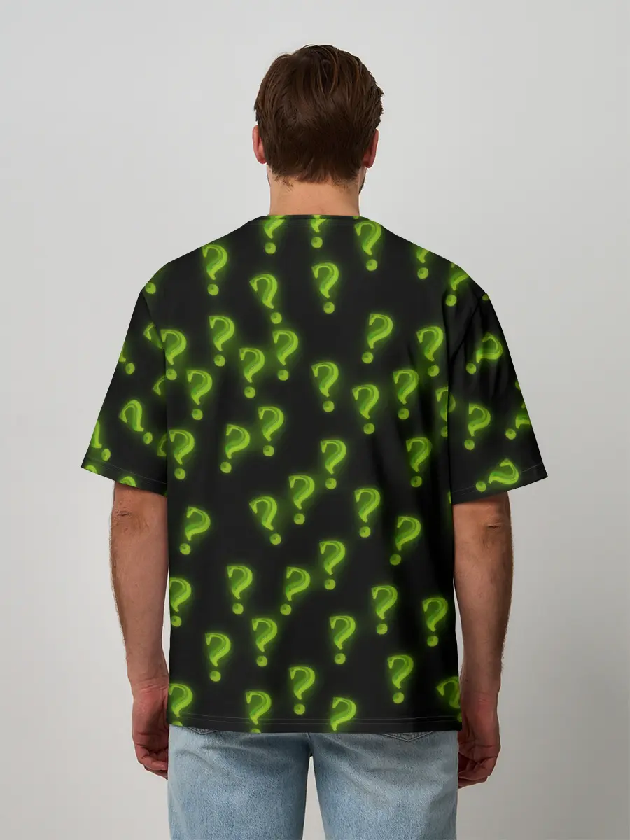 Мужская футболка оверсайз / Знак вопроса