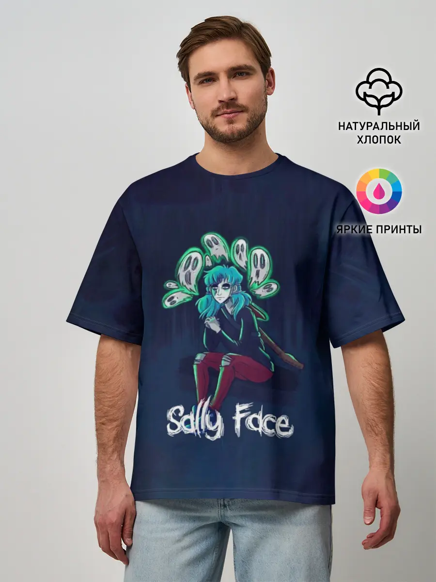 Мужская футболка оверсайз / Sally Face