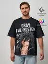 Мужская футболка оверсайз / Gray Fullbuster