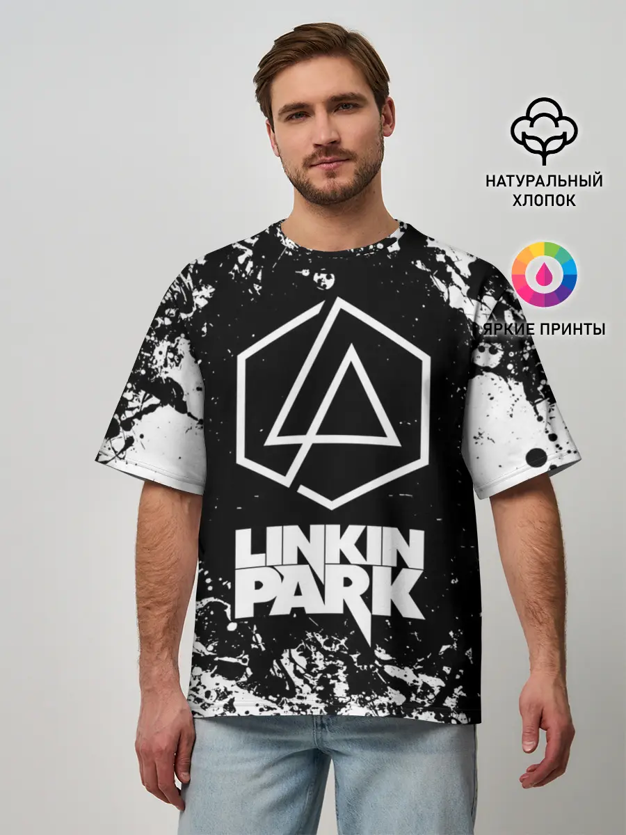 Мужская футболка оверсайз / LINKIN PARK [2]
