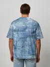 Мужская футболка оверсайз / Джинсовые мазки