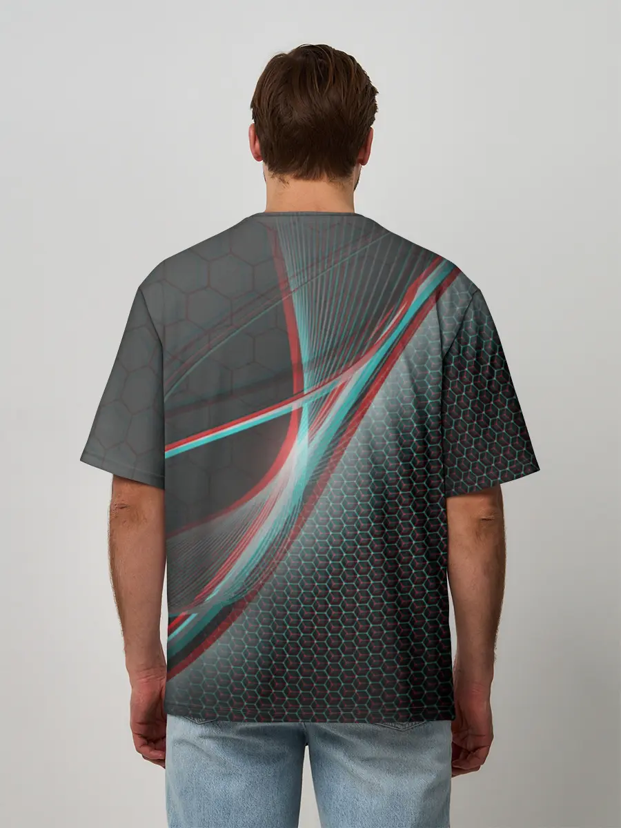 Мужская футболка оверсайз / RUSSIA.