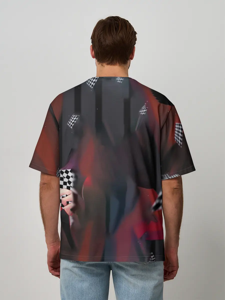 Мужская футболка оверсайз / kakegurui yumeko art