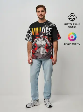 Мужская футболка оверсайз / RESIDENT EVIL 8 / ДИМИТРЕСКУ