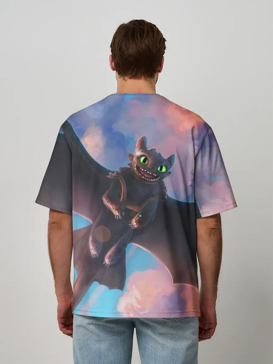 Мужская футболка оверсайз / Беззубик