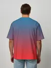 Мужская футболка оверсайз / Градиентовая