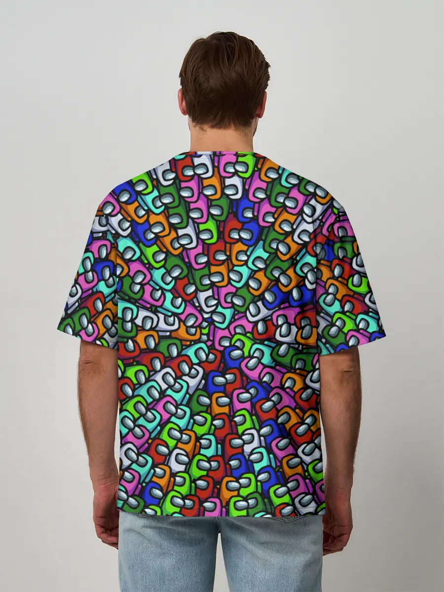 Мужская футболка оверсайз / Among Us SHHHHHHH!