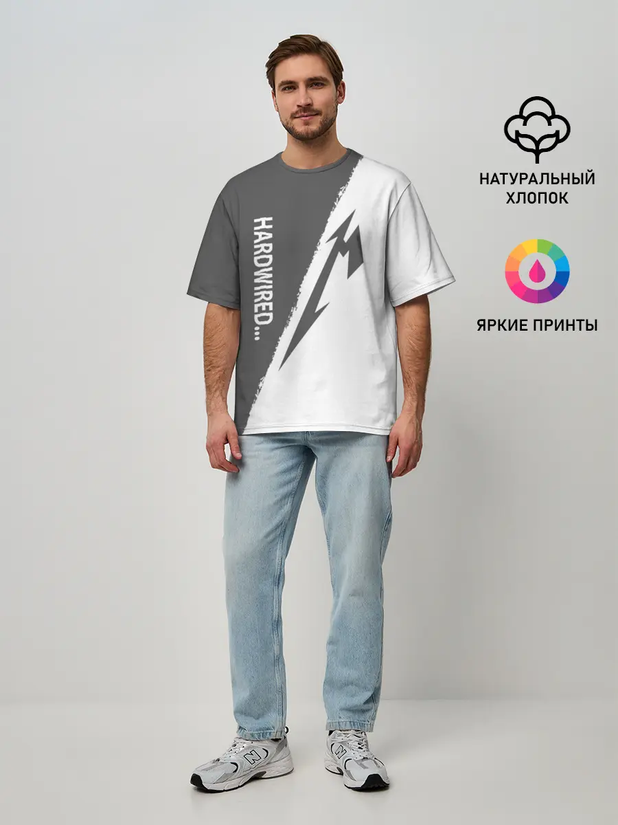 Мужская футболка оверсайз / Metallica