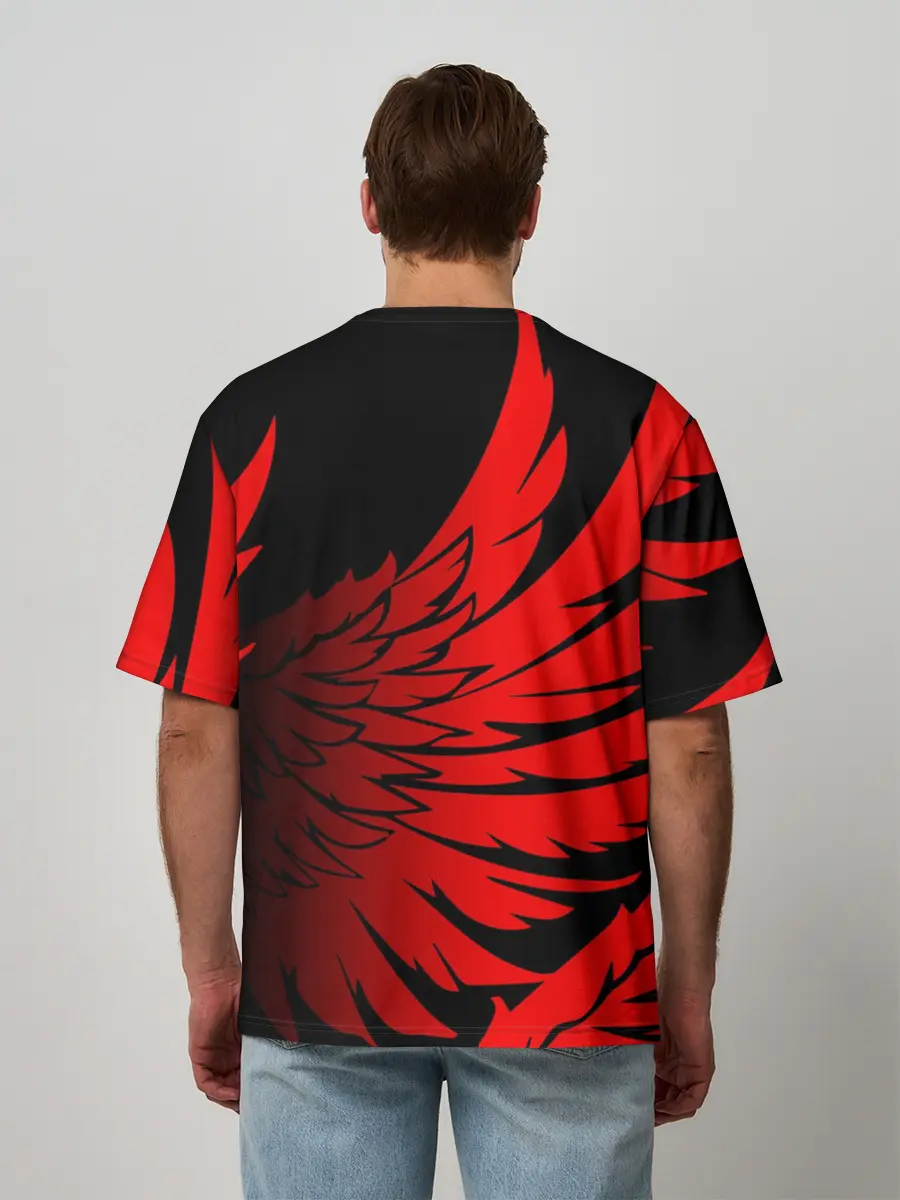 Мужская футболка оверсайз / YAMAHA / ЯМАХА / МОТОСПОРТ