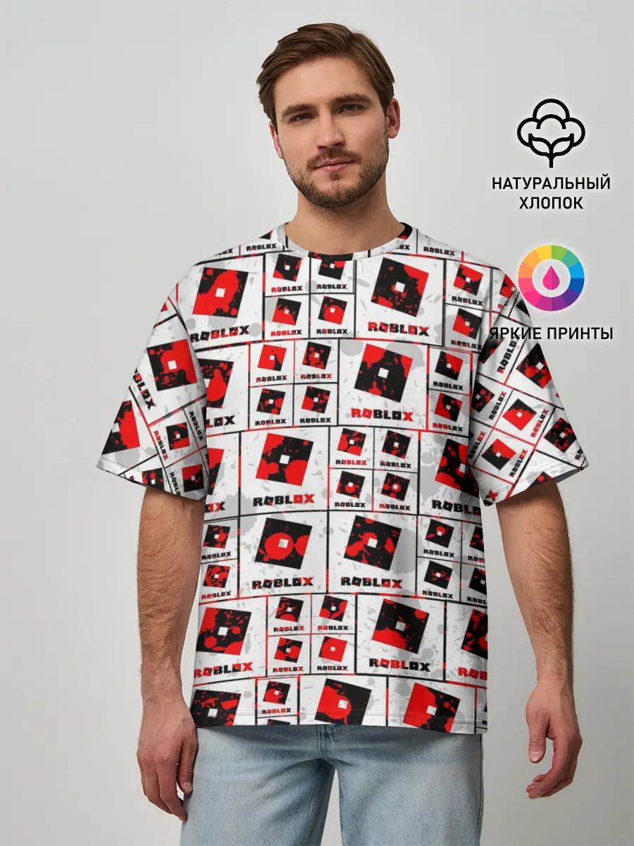 Мужская футболка оверсайз / ROBLOX