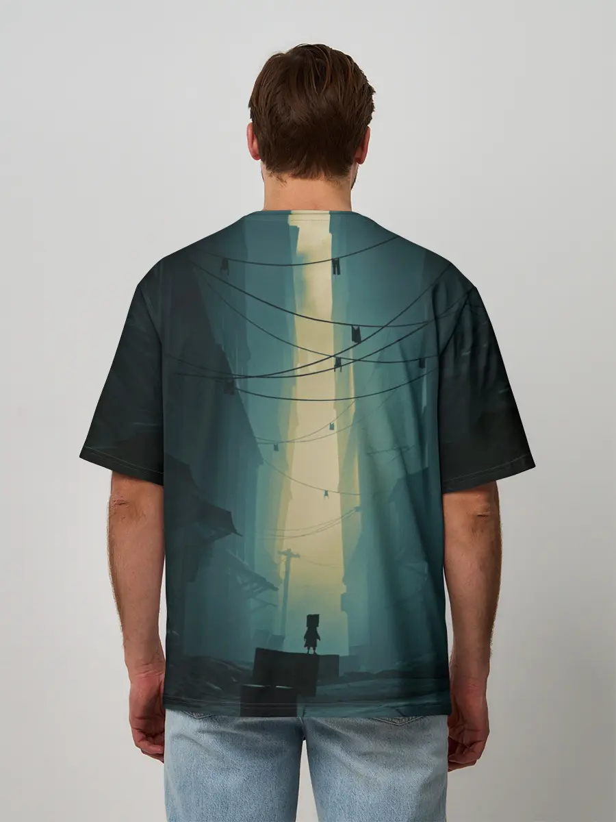 Мужская футболка оверсайз / Little Nightmares