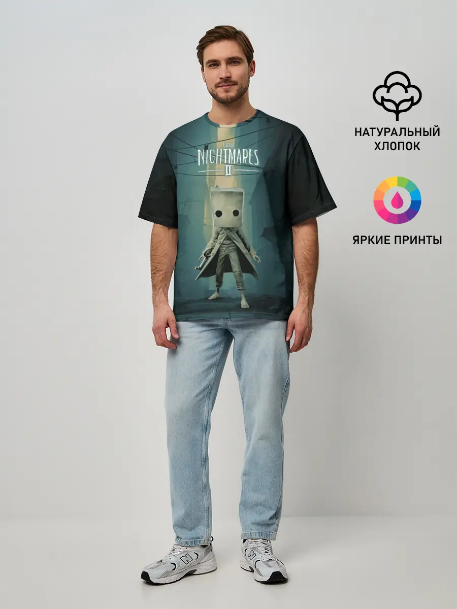 Мужская футболка оверсайз / Little Nightmares