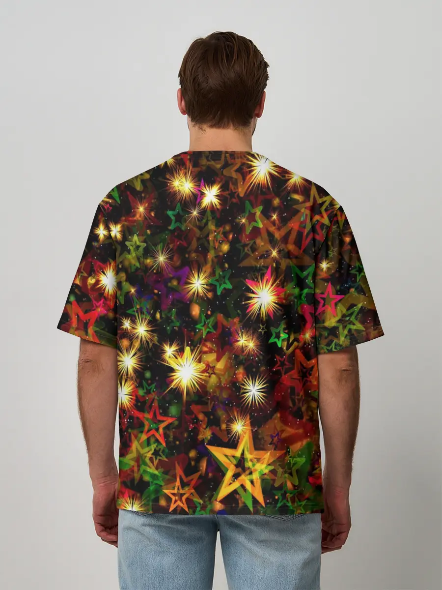 Мужская футболка оверсайз / Яркий день