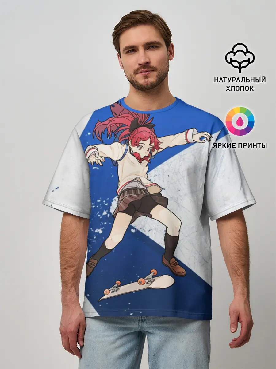 Мужская футболка оверсайз / Meow team