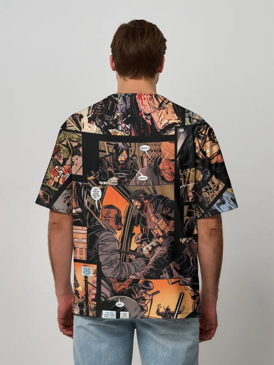 Мужская футболка оверсайз / BRZRKR